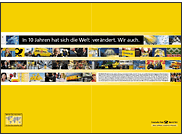 Anzeige f�r die Deutsche Post in der Bild am Sonntag